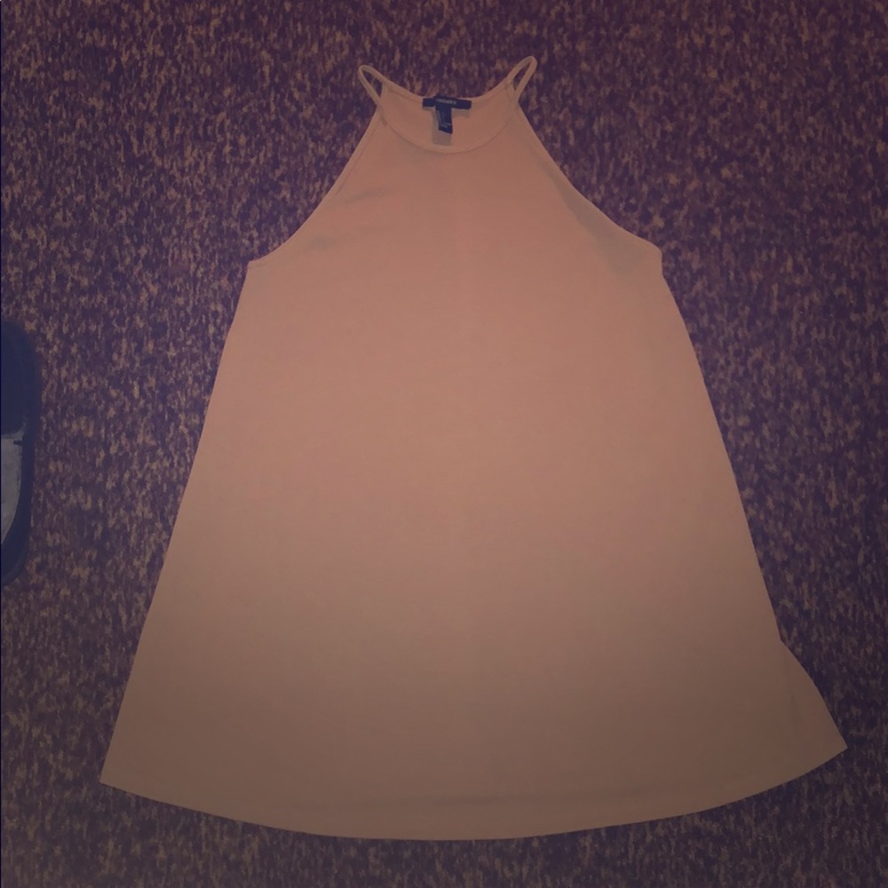 Caramel Forever 21 trapeze dress